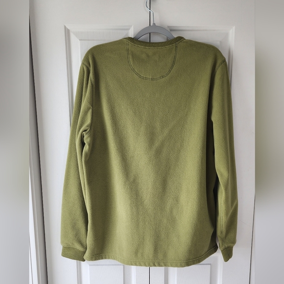 G.H. Bass & Co. Green Fleece Sweater | Men's Medium | - Picture 3 of 3